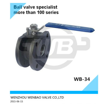 Válvula de bola compacta ASTM A216 Wcb Dn125 Pn16